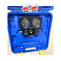 Đồng hồ gas đôi Value VRM2-B0501 chuyên  sử dụng đo áp suất máy lạnh và tủ lạnh