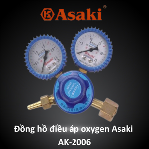 Đồng hồ gas màu đỏ Asaki AK-2006