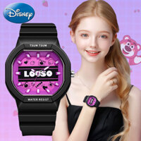 Đồng hồ gấu dâu Disney mới 2024 dành cho bé gái Chỉ nhìn thấy thời gian Đồng hồ trẻ em chống nước