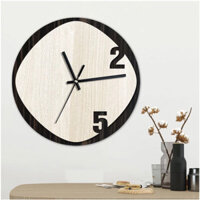 Đồng hồ gỗ treo tường, decor trang trí nhà ở, tặng kỉ niệm khắc người nhận quà hoặc tên công ty, doanh nghiệp