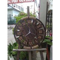 ĐỒNG HỒ GỖ TREO TƯỜNG LA MÃ - NÂU ĐẬM