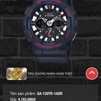 Đồng hồ GShock nam GA-120TR-1ADR sale 50% chỉ còn 2.000.000 VNĐ thôi