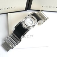 Đồng hồ Gucci nữ dây kim loại lắc tay màu đen Like Auth 23.5mm