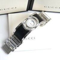 Đồng hồ Gucci nữ dây kim loại lắc tay màu đen Like Auth 23.5mm
