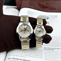 Đồng Hồ Gucci Ong Dây Kim Loại Màu Demi Like Auth 28/38mm