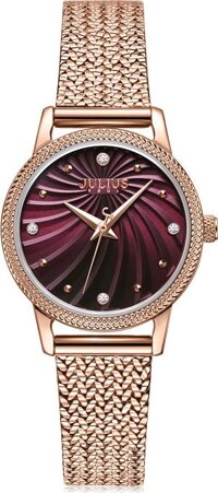 Đồng hồ hàn quốc Julius nữ JA-1219 - Đồng Đỏ