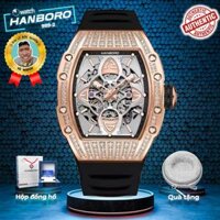 Đồng Hồ HANBORO 989-2 Chính hãng | Nhà phân phối chính thức Vũ Watch | Tặng kèm bóp đựng đồng hồ