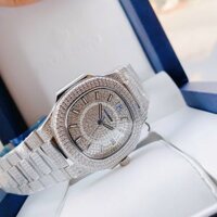 Đồng hồ Hanboro nam chính hãng đính full đá Swarovski 40mm