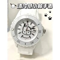 Đồng hồ Hello Kitty dễ thương phong cách Nhật Bản Ins, đồng hồ cơ silicone đơn giản cho trẻ em gái hoạt hình Pochacco, chống nước