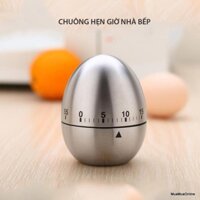 Đồng Hồ Hẹn Giờ Hình Quả Trứng Vỏ Inox Cho Nhà Bếp -GR-