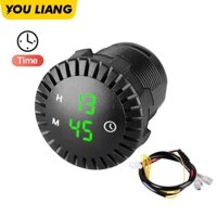 Đồng Hồ Hẹn Giờ Kỹ Thuật Số 12/24V Có Đèn LED Cho Xe Hơi Xe Máy