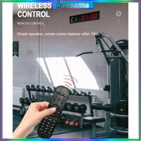 Đồng hồ hẹn giờ tập thể dục HAN có đèn LED trong suốt Hẹn giờ đếm ngược Đồng hồ bấm giờ Đồng hồ bấm giờ tập luyện trên tường có điều khiển từ xa cho Gy