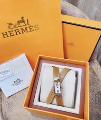 Đồng hồ Hermes nữ dây da Hermes Kelly Swisft Leather Watch màu nây tây – Dwatch H00