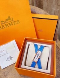 Đồng hồ Hermes nữ dây da Hermes Kelly Swisft Leather Watch màu xanh dương – Dwatch H02