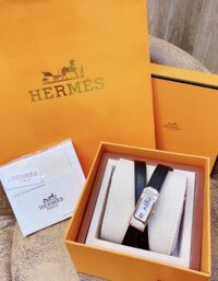 Đồng hồ Hermes nữ dây da Hermes Kelly Swisft Leather Watch màu đen – Dwatch H01