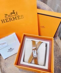 Đồng hồ Hermes nữ dây da Hermes Kelly Swisft Leather Watch màu nây tây – Dwatch H00
