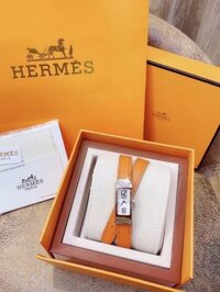 Đồng hồ Hermes nữ dây da Hermes Kelly Swisft Leather Watch màu cam- Dwatch H03