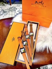 Đồng hồ Hermes nữ mặt vuông dây da Hermes Paris 2 màu – Dwatch