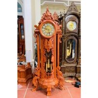 Đồng hồ Hoàng Gia Gỗ Hương Đá cao 2m