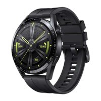 Đồng hồ HUAWEI WATCH GT 3 Dây đeo tay cao su 46mm, Màn hình AMOLED 1,43 inch, Hỗ trợ theo dõi nhịp tim / GPS / Thời lượng pin 14 ngày / NFC