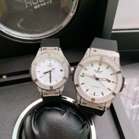 Đồng hồ Hublot cặp máy cơ Nhật Hublot đính đá màu đen Super Fake 34/42mm