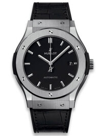 Đồng Hồ Hublot Classic Fusion Black Titanium 542.NX.1171.LR 42mm dây da - Lướt