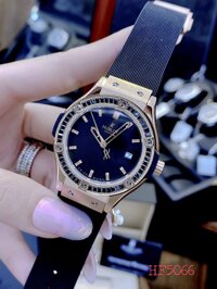 Đồng hồ Hublot Geneve Nữ viền đính đá cao cấp