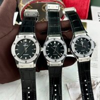 Đồng hồ Hublot máy cơ Nhật giá rẻ màu đen đính đá 33-38-42mm