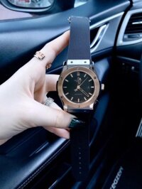 Đồng hồ Hublot nam cơ Automatic kinh điển dây cao su tự nhiên 42mm