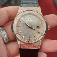 Đồng Hồ Hublot Nam Đính Full Đá Classic Fusion King Gold Siêu Cấp 42mm
