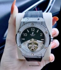 Đồng hồ Hublot Nam máy cơ nhật bản viền bạc đính đá cao cấp