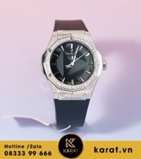 Đồng hồ Hublot Orlinski 39mm Titan full moissanite máy sw300