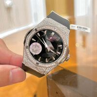 ĐỒNG HỒ HUBLOT ORLINSKI ( Kim cương moiss ) ĐÌNH ĐÁM 😍😍😍  Bản like aut vip, Máy : thuỵ sỹ 2892 Size : 40mm