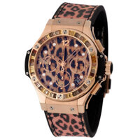 Đồng hồ Hublot 341.PX.7610.NR.1976  Hubolt WatchAutomatic Leopard print dial with 8 yellow diamonds Ladies