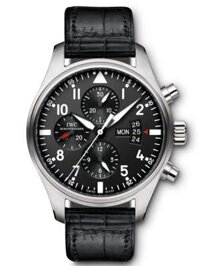 Đồng hồ IWC Pilot Chronograph IW377701 43mm Vỏ Thép Mặt Đen - Lướt