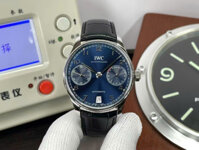 Đồng Hồ IWC Portugieser Automatic 5007 Replica 11 Dây Da Mặt Xanh Dương 42mm