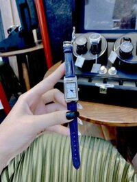 Đồng hồ Jaeger Lecoultre nữ dây da Jaeger Lecoultre Reverso One Navy Color Replica 1:1