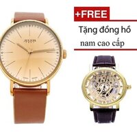 Đồng Hồ JULIUS JU1005 NAM ( nâu) + Tặng đồng hồ nam cao cấp(Nâu) [bonus]