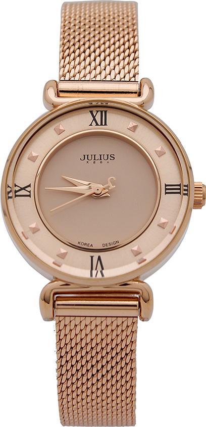 Đồng hồ Julius nữ vành JA-728 khuyên dây mịn JU964