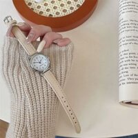 Đồng hồ khí chất thời trang nữ phong cách INS niche và đơn giản phiên bản Hàn Quốc Đồng hồ thạch anh cổ điển dòng Sen