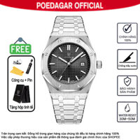 Đồng hồ kim loại nam bán chạy nhất Chính hãng POEDAGAR 924 Thiết kế mặt số hình bát giác cổ điển