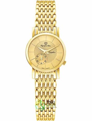 Đồng hồ kim nữ Olympia Star OPA58012-07LK - Màu vàng, trắng