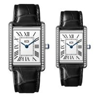 ĐỒNG HỒ KOI CẶP ĐÔI K005.354.092.05.01.03 VÀ K005.154.092.05.01.03 – SWISS QUARTZ – DÂY DA – SAPPHIRE – 5ATM