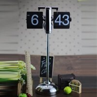 Đồng hồ lá lật chân cao để bàn