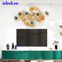 Đồng Hồ Lá Sen Treo Tường Nghệ Thuật Trang Trí ic89