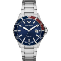 Đồng hồ lặn nam Emporio Armani Màu xanh quay số bạc AR11339 AR11338 AR11339 42mm