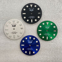 Đồng hồ lặn phát sáng màu xanh lá cây NH35 Mặt số 28,5mm NH36 / 4R35 / 4R36 Phụ kiện đồng hồ phụ đề