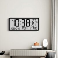 Đồng hồ LCD màn hình lớn đa năng báo thức, nhiệt độ, độ ẩm-L04