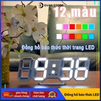 Đồng Hồ LED 3D Để Bàn,Độ Đồng Hồ Báo Thức Để Bàn Nhỏ Trang Trí Nhà Cửa,Treo Tường Thông Minh Smart Clock