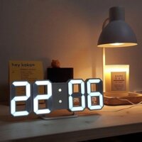 Đồng hồ LED 3D treo tường, để bàn thông minh Smart Clock chat